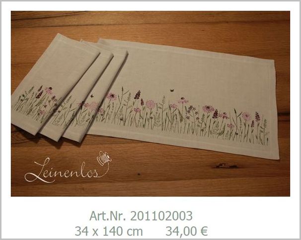 Leinenlos Blumenwiese