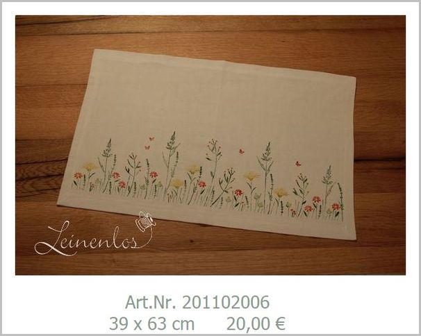Leinenlos Blumenwiese