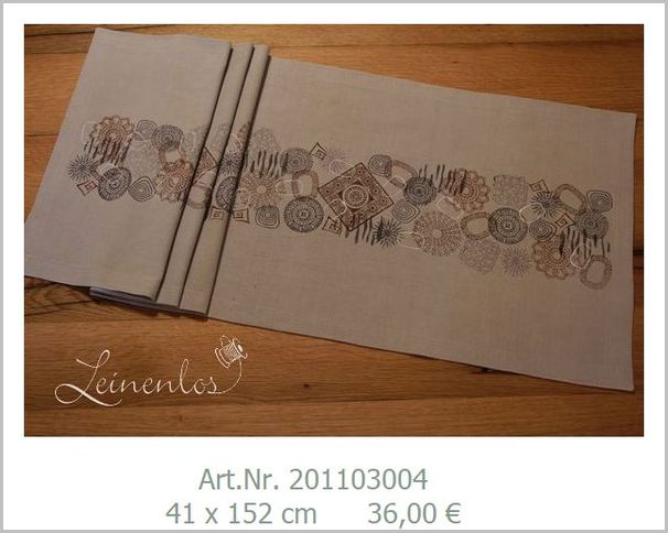 Leinenlos Tischläufer