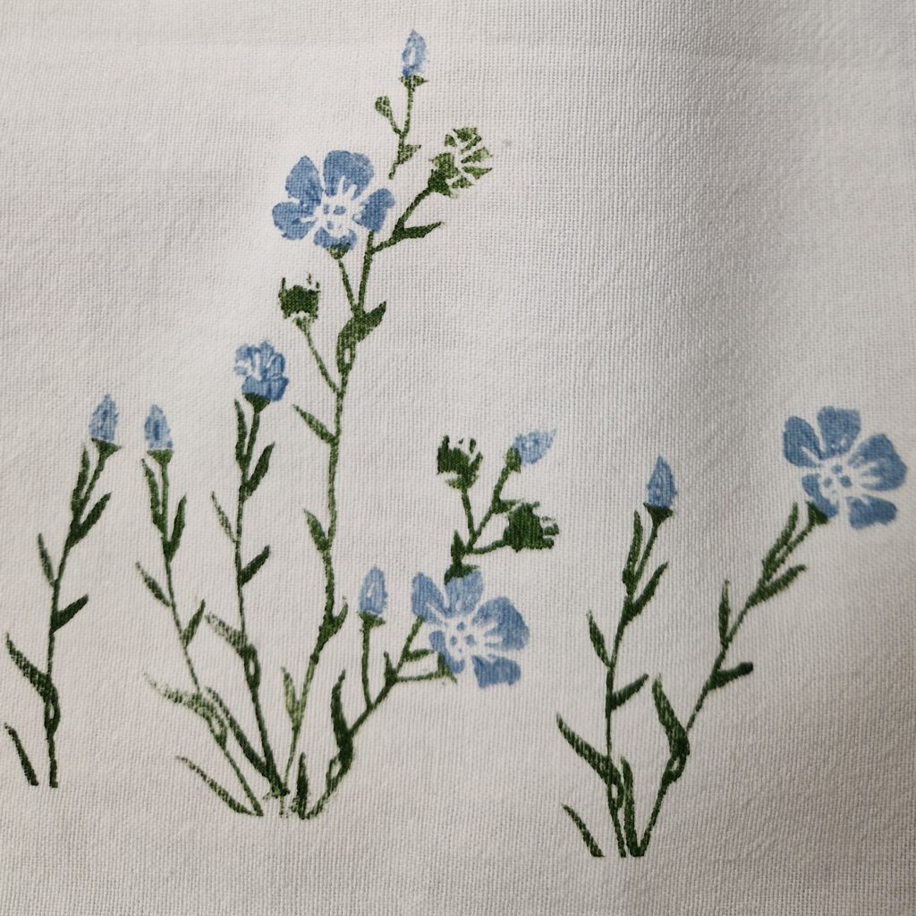 Flachsblüte Blockpint