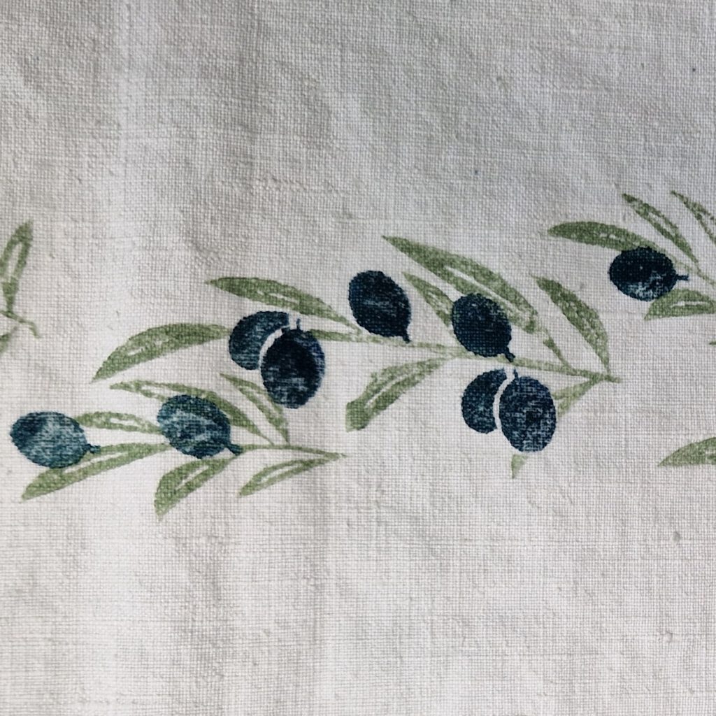 Olive Blockprint