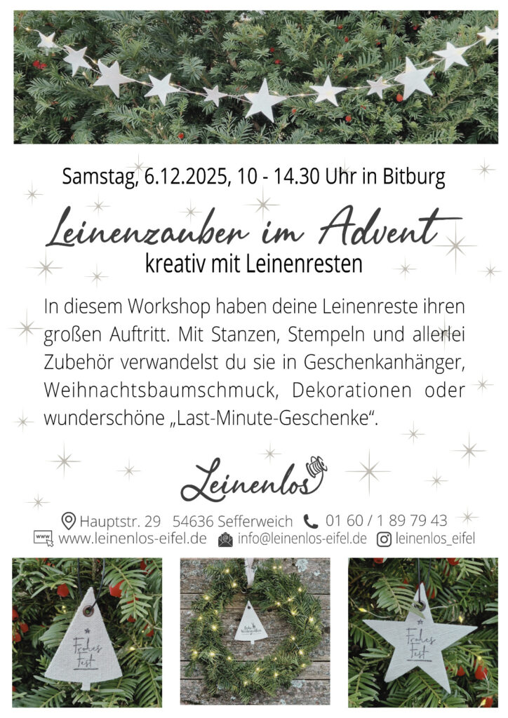 kreativ mit Leinenresten